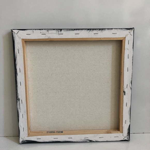 Orange Eyed Owl Abstract Original Acrylic Painting 12 Inches x 12 Inches - Picture 2 of 7